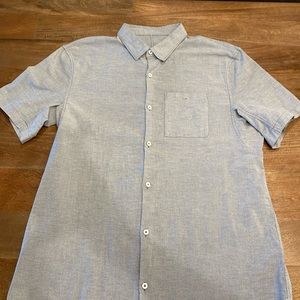 Lululemon short sleeve button up XL, Grey